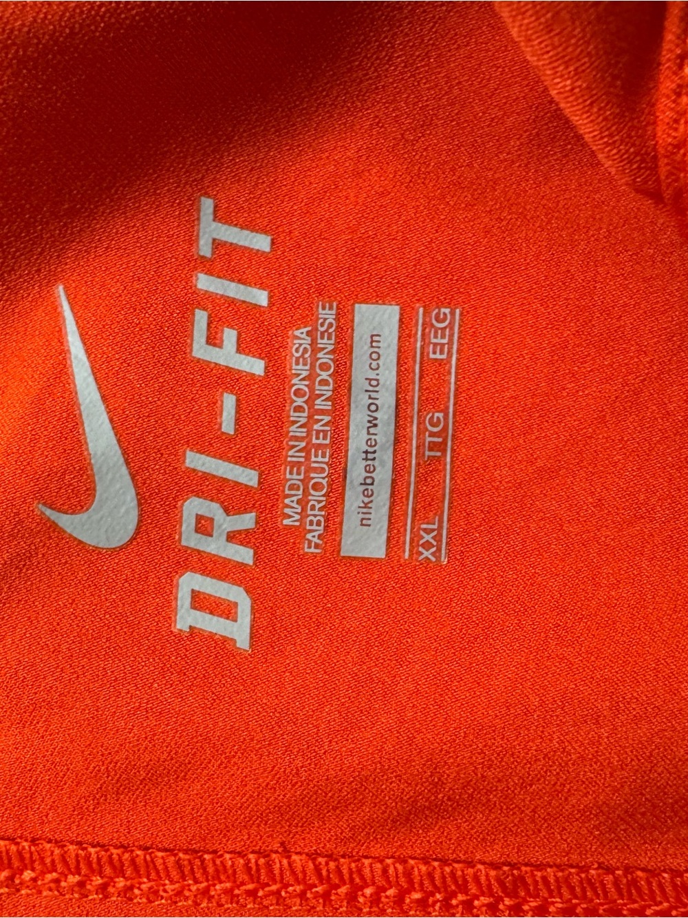 Nike Orange Dri-FIT Performance Polo Shirt - Picture 2 of 2
